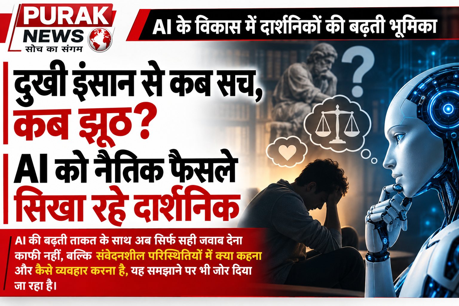 दुखी इंसान से कब सच, कब झूठ? AI को नैतिक फैसले सिखा रहे दार्शनिक