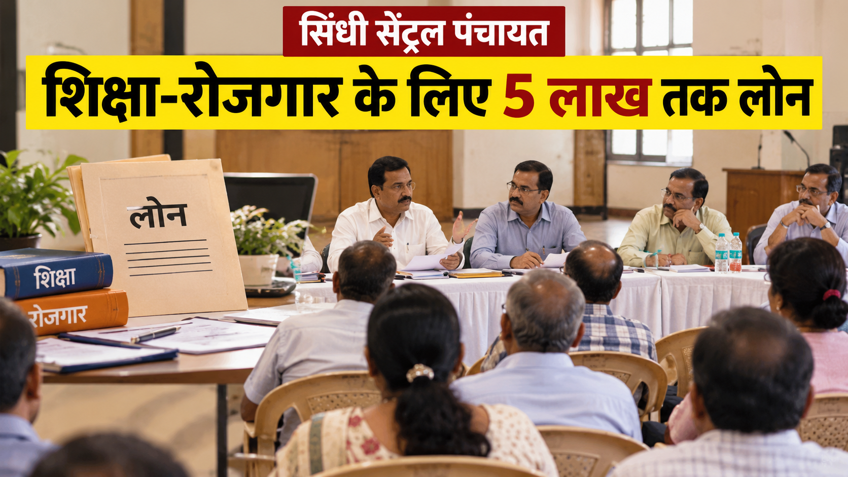 सिंधी सेंट्रल पंचायत का बड़ा फैसला: शिक्षा-रोजगार के लिए अब 5 लाख रुपए तक मिलेगा लोन
